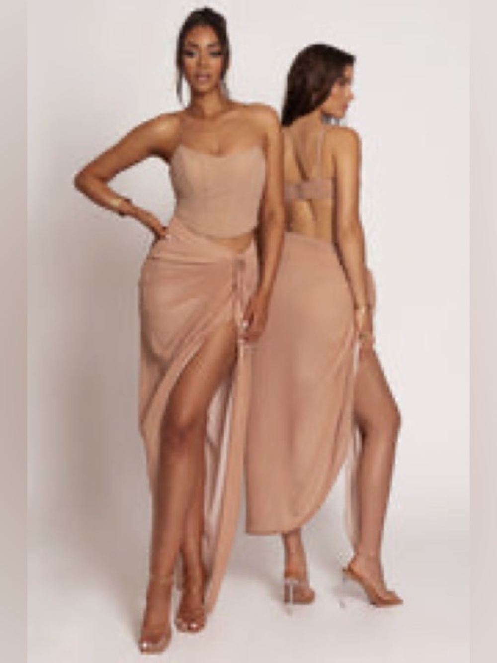 Tan Taste Of Summer Skirt Set